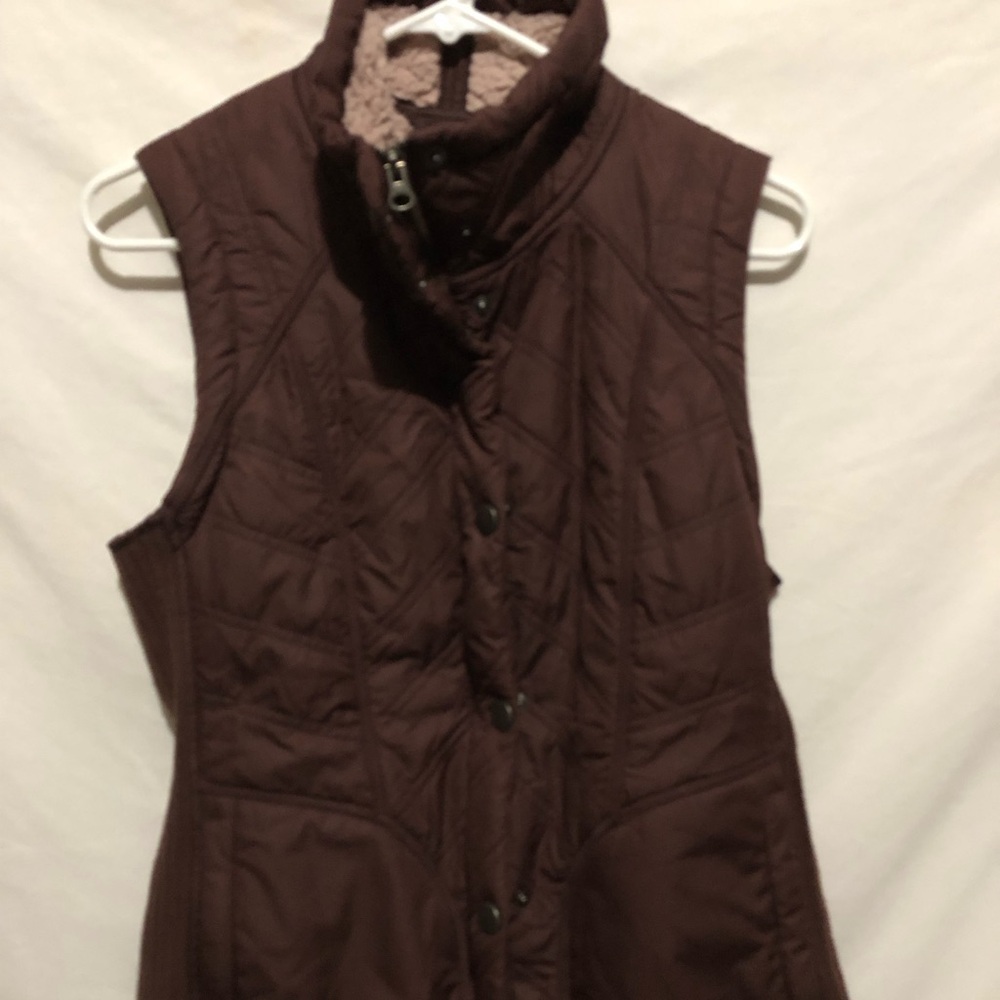 Prana brown vest sz Medium